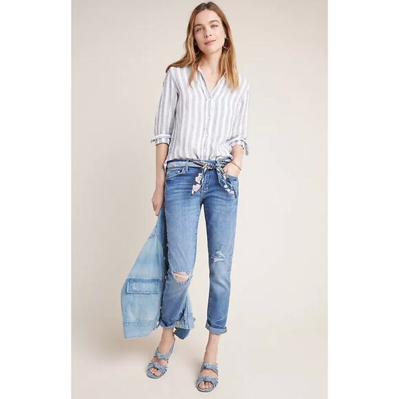 Anthropologie Pilcro Mid-Rise Slim Boyfriend Jeans - Picture 1 of 6